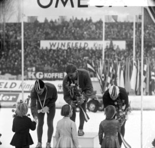 Europese Schaatskampioenschappen te Deventer, Verkerk, Schenk en Kaplan, Bestanddeelnr 918-7098