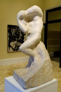 Eve in Despair, by Auguste Rodin, commissioned in 1906 by Samuel P. Colt, delivered in 1915, marble - Meadows Museum - Southern Methodist University - DSC05437