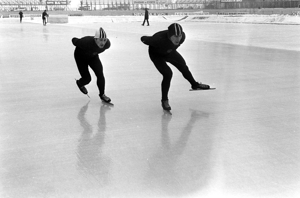 Europese schaatskampioenschappen te Deventer, training van Russen, Bestanddeelnr 918-6905
