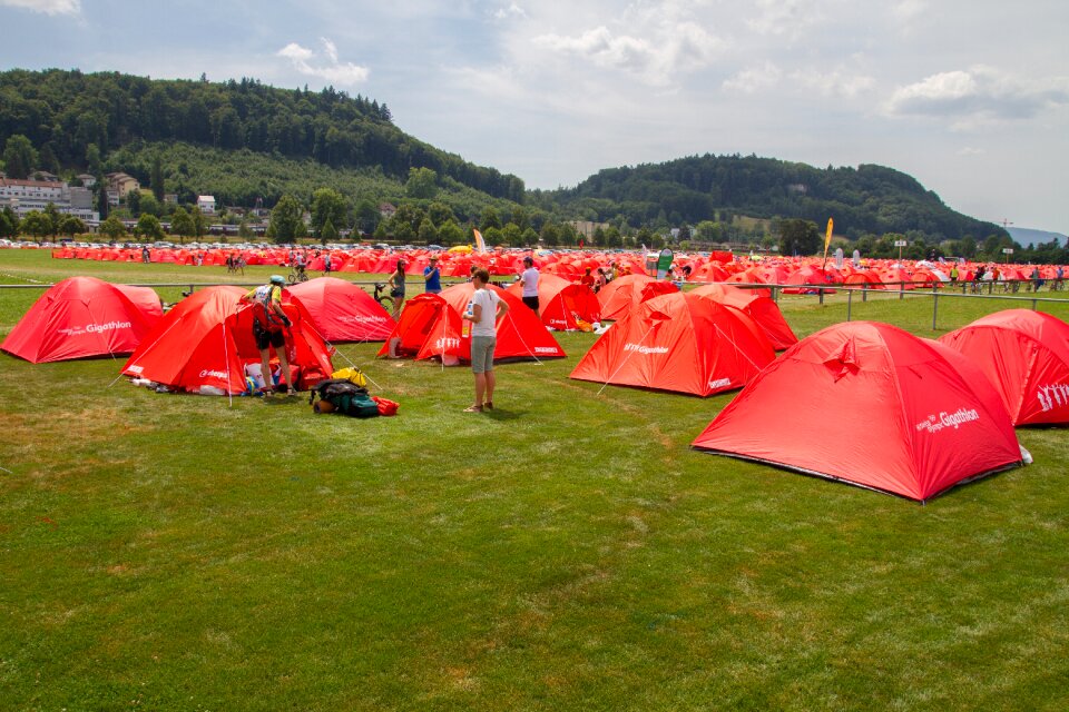 Stock outdoor camping