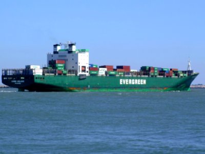 Ever Deluxe p9 approaching Port of Rotterdam, Holland 04-Aug-2007