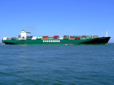 Ever Deluxe p6 approaching Port of Rotterdam, Holland 04-Aug-2007