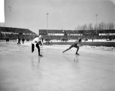 Europese Schaatskampioenschappen te Deventer, nummer 8, Kees Verkerk, Bestanddeelnr 918-7063