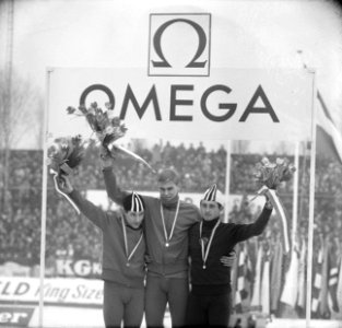 Europese Schaatskampioenschappen te Deventer, Ceremonie Protocolaire 1500 meter , Bestanddeelnr 918-7089