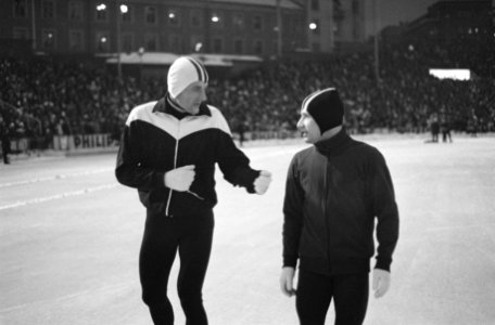 Europese Schaatskampioenschappen te Oslo, Maier en Verkerk, Bestanddeelnr 921-0284