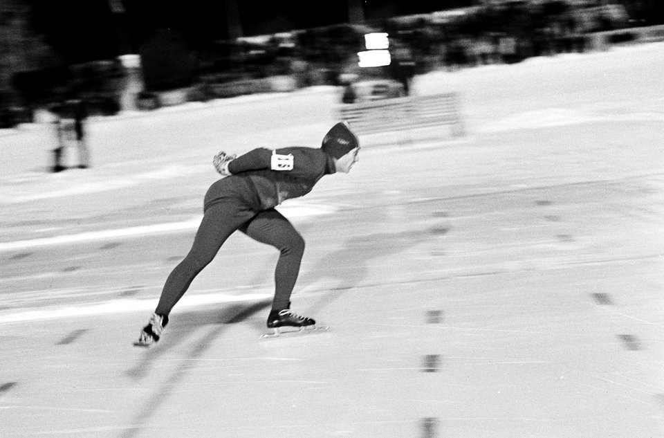 Europese Schaatskampioenschappen te Lathi, Finland, de Rus Valerie Kaplan in akt, Bestanddeelnr 920-0248