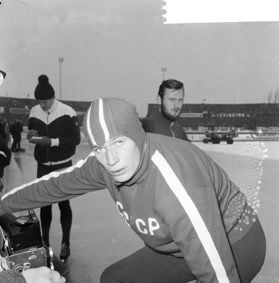 Europese Schaatskampioenschappen te Deventer, de Rus Matusevitsj (kop), Bestanddeelnr 918-7096