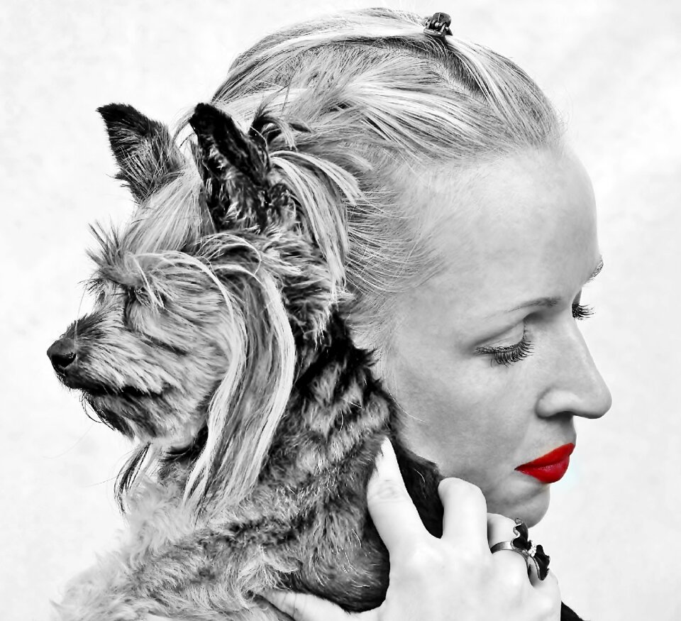 Black and white facial love
