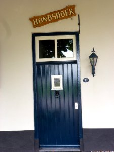 Ewijk (Beuningen, Gld) boerderij Hondshoek, van Heemstraweg 36 deur met naam