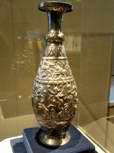 Ewer with Game, Seafood, and Wine Scenes, late 300s AD, Early Byzantine, perhaps Syria, silver with traces of gilding - Cleveland Museum of Art - DSC08342