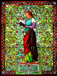 Evening by John La Farge, c. 1881, leaded opalescent glass 