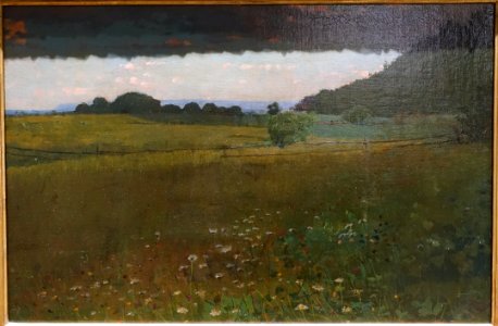 Evening, by Winslow Homer, c. 1870, oil on canvas - Portland Museum of Art - Portland, Maine - DSC04053
