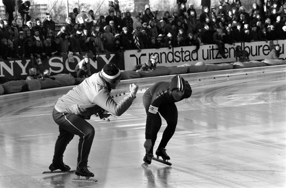 Europese kampioenschappen schaatsen in Heerenveen nr 2, 5 Pfrommer en Kuipers,, Bestanddeelnr 927-7152