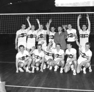 Europese kampioenschappen volleybal te Hengelo, het Nederlands volleybalteam dat, Bestanddeelnr 916-2688