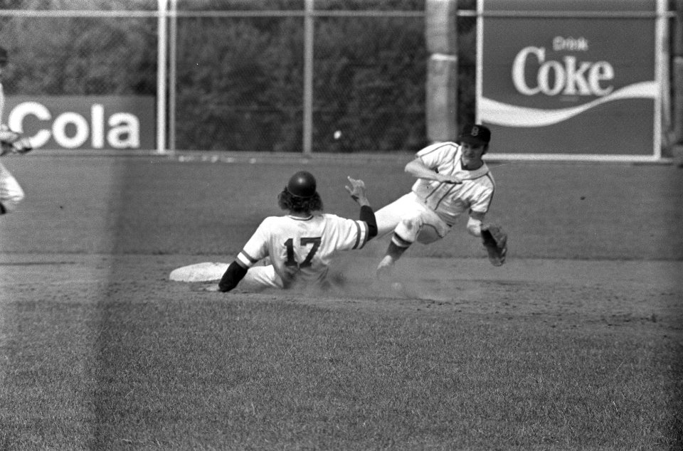 Europese Kampioenschappen Honkbal 1973 in Haarlem, Nederland tegen Belgie, spelm, Bestanddeelnr 926-5199