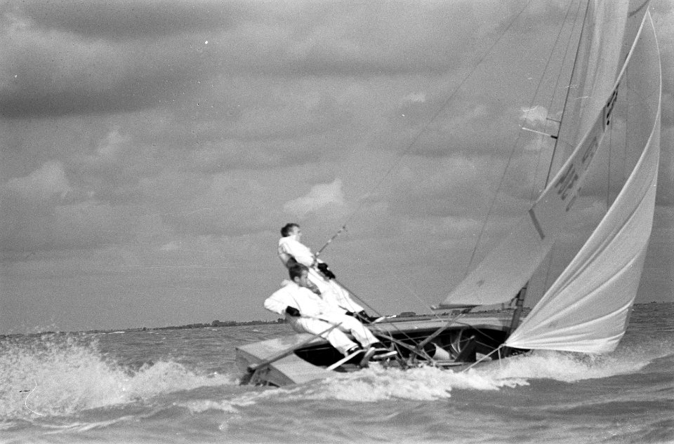 Europese kampioenschappen Flying Dutchman , duitser P Dietrich met FD, Bestanddeelnr 914-1862