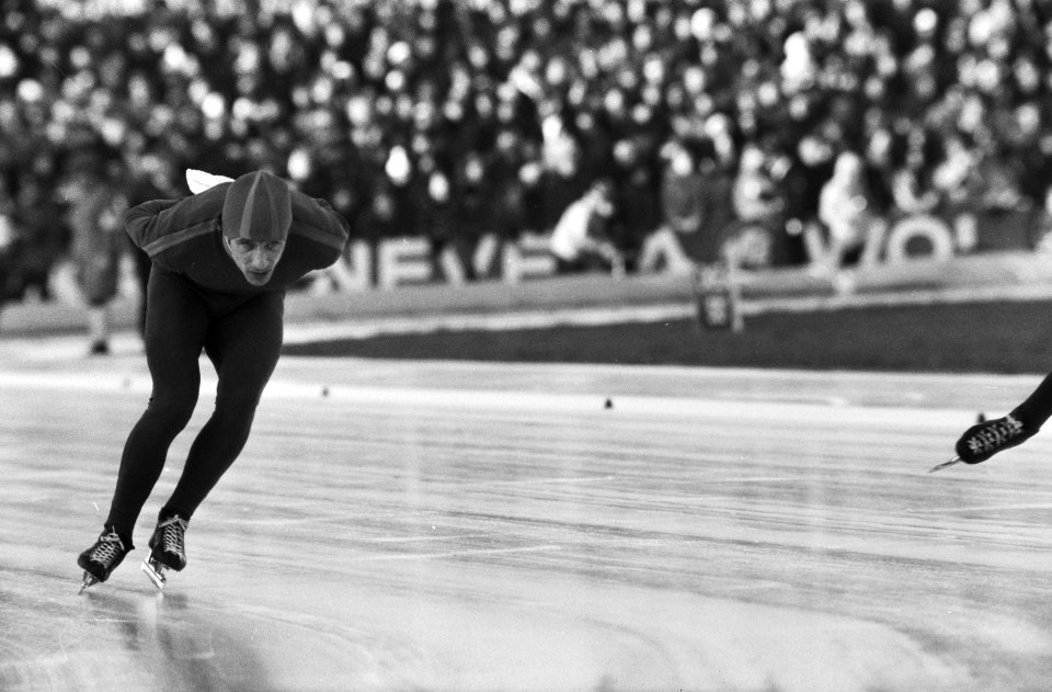Europese kampioenschappen schaatsen heren, Heerenveen , nr. 32 Verkerk in aktie, Bestanddeelnr 924-2139