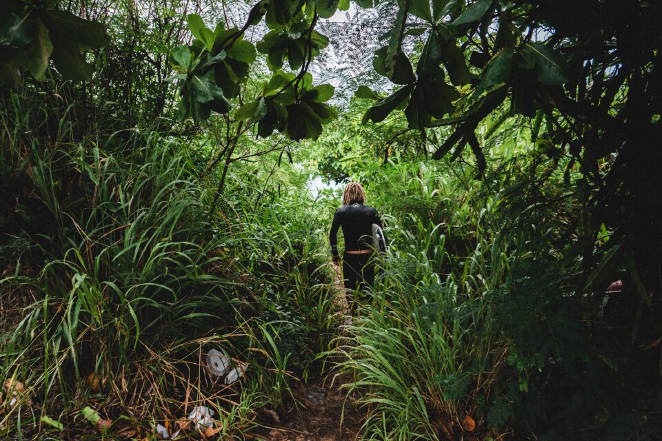 Trail pathway surfer