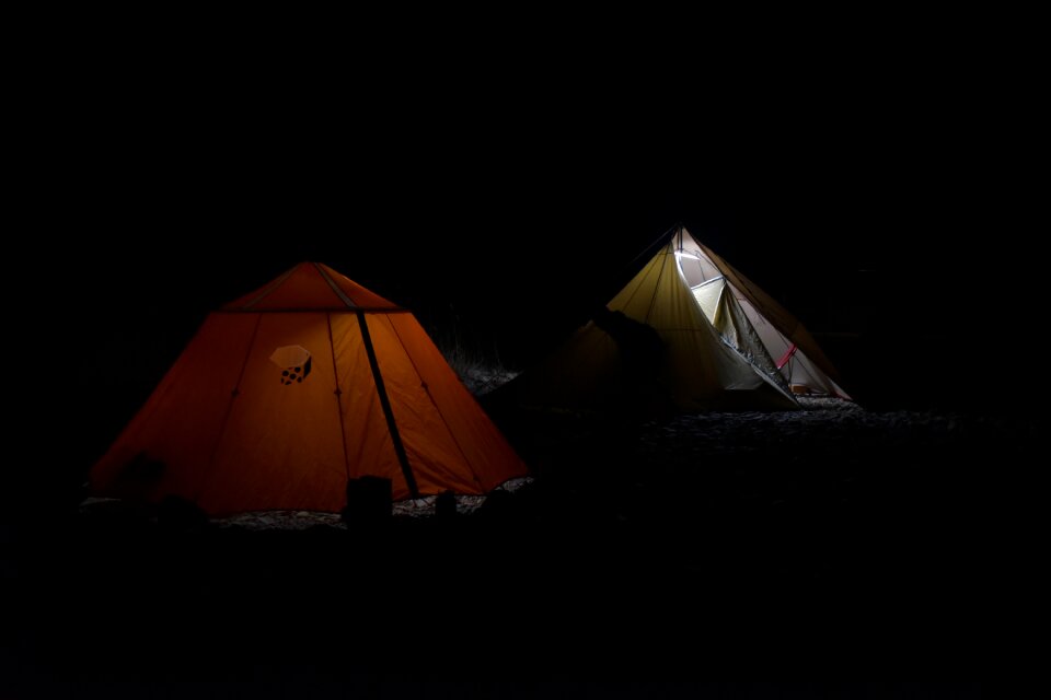 Night view camping night