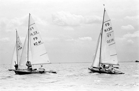 Europese kampioenschappen Flying Dutchman op Zuiderzee FD KC 41 P Henderson , H, Bestanddeelnr 914-1865