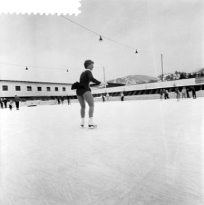 Europese schaatskampioenschap schoonrijden te Garmisch, Sjoukje Dijkstra in acti, Bestanddeelnr 910-9988