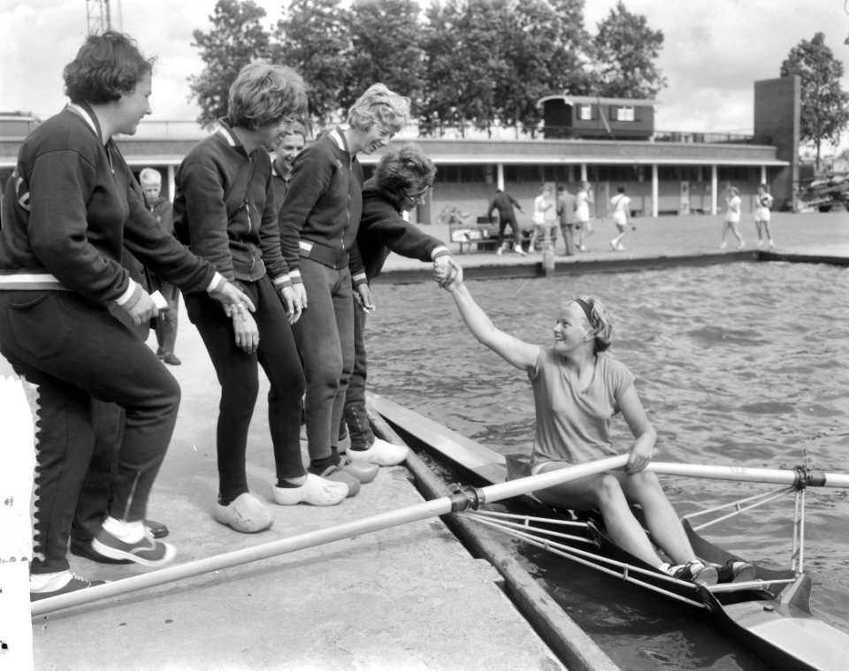 Europese roeikampioenschappen Bosbaan Amsterdam, skiff Nederland, Bestanddeelnr 916-7105