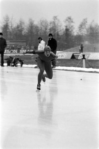 Europese kampioenschappen schaatsen dames allround in Heerenveen. Ria Visser in , Bestanddeelnr 931-9332