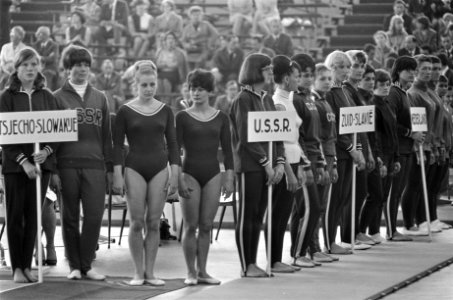 Europese turnkampioenschappen, de ploegen bij de opening, Bestanddeelnr 920-3555
