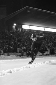 Europese Schaatskampioenschappen te Oslo, Zimmerman in aktie, Bestanddeelnr 921-0271