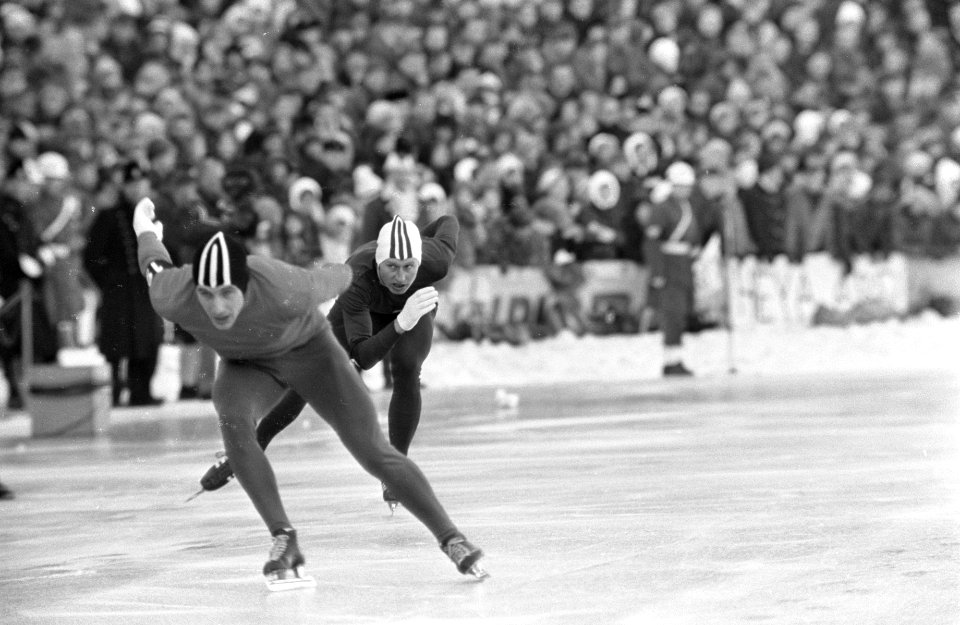Europese Schaatskampioenschappen te Oslo, nummer 7 en 8 Verkerk 1500 meter, Bestanddeelnr 921-0296