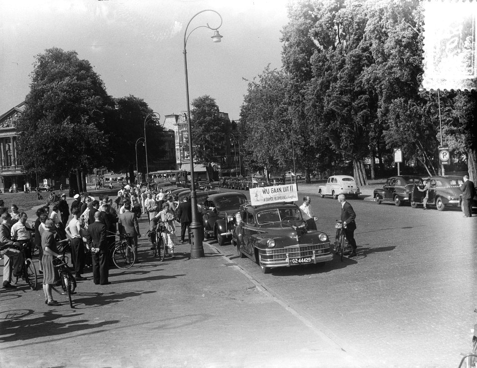 Excursie gebrek. Kinderen Blokb. taxis, Bestanddeelnr 905-2086