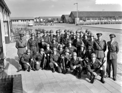 Excercitiewedstrijden van de Landmacht in de Simon Stevinkazerne te Ede, het win, Bestanddeelnr 910-3713