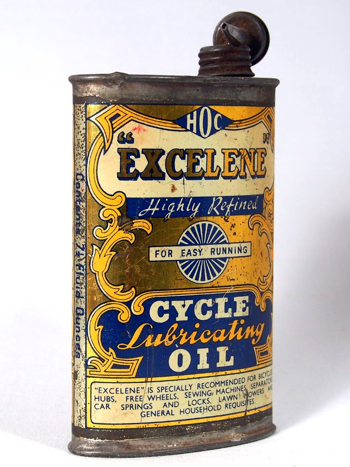 Excelene Lubricating Cycle Oil tin, pic 2