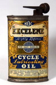 Excelene Lubricating Cycle Oil tin, pic 3