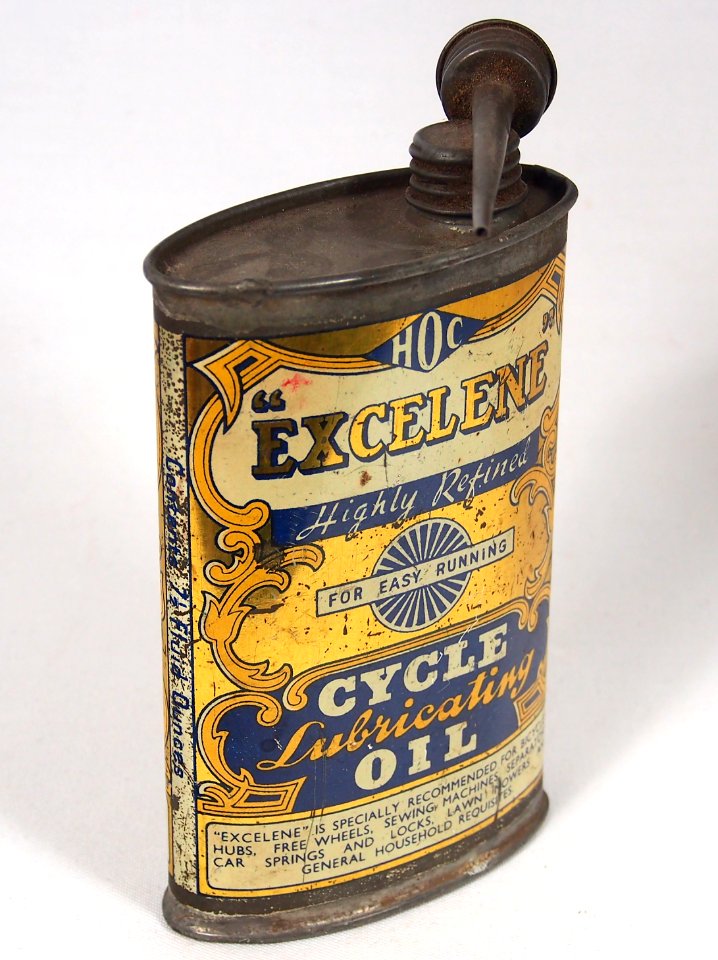 Excelene Lubricating Cycle Oil tin, pic 9