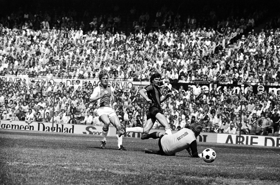 Excelsior tegen Ajax 2-2, laatste competitiewedstrijd, Ajax kampioen Pot van Ex, Bestanddeelnr 930-8223