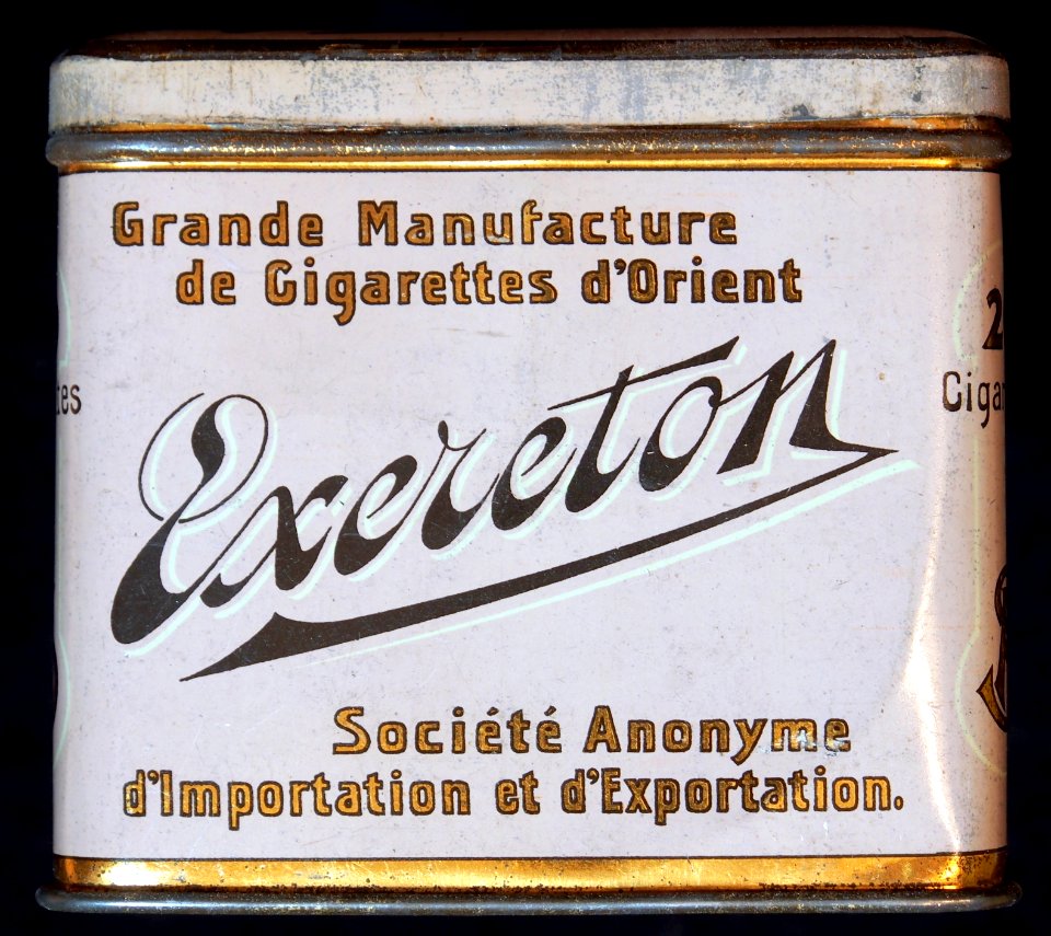 Exereton cigarettes tin