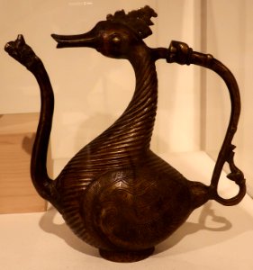 Ewer in shape of a mythic goose and makara, India, Newark Museum