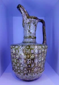 Ewer, Kashan, Iran, early 13th century AD, terracotta - Brooklyn Museum - Brooklyn, NY - DSC08331