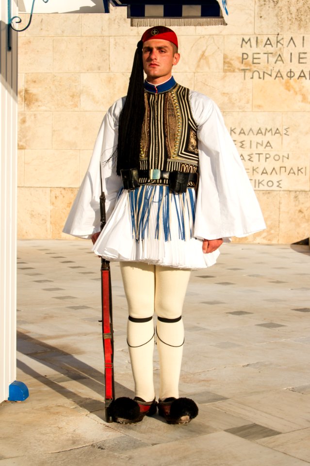 Evzone ceremonial clothing
