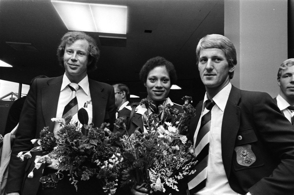 Evert Kroon, Enith Brigitha, Herman Ponsteen 1976