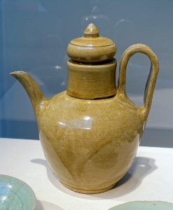 Ewer, Korea, Wonsanri or Bangsandong kilns, Goryeo period, 1000s AD, stoneware, celadon, glaze - Freer Gallery of Art - DSC04930
