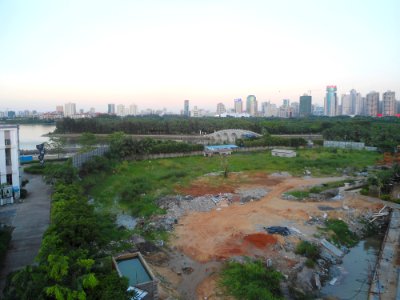 Evergreen Park viewed from the west