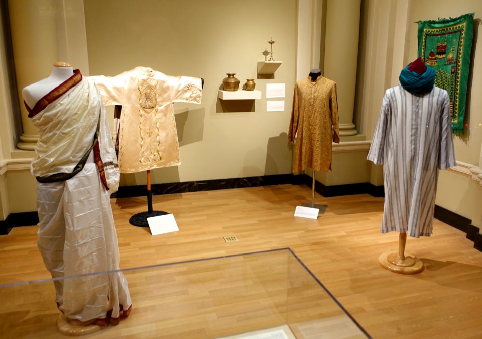 Exhibit of liturgical garb - Saint Ignatius Church, San Francisco, CA - DSC02553