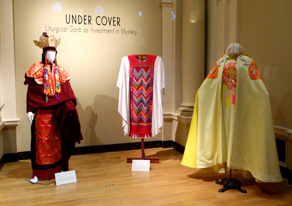 Exhibit of liturgical garb - Saint Ignatius Church, San Francisco, CA - DSC02557