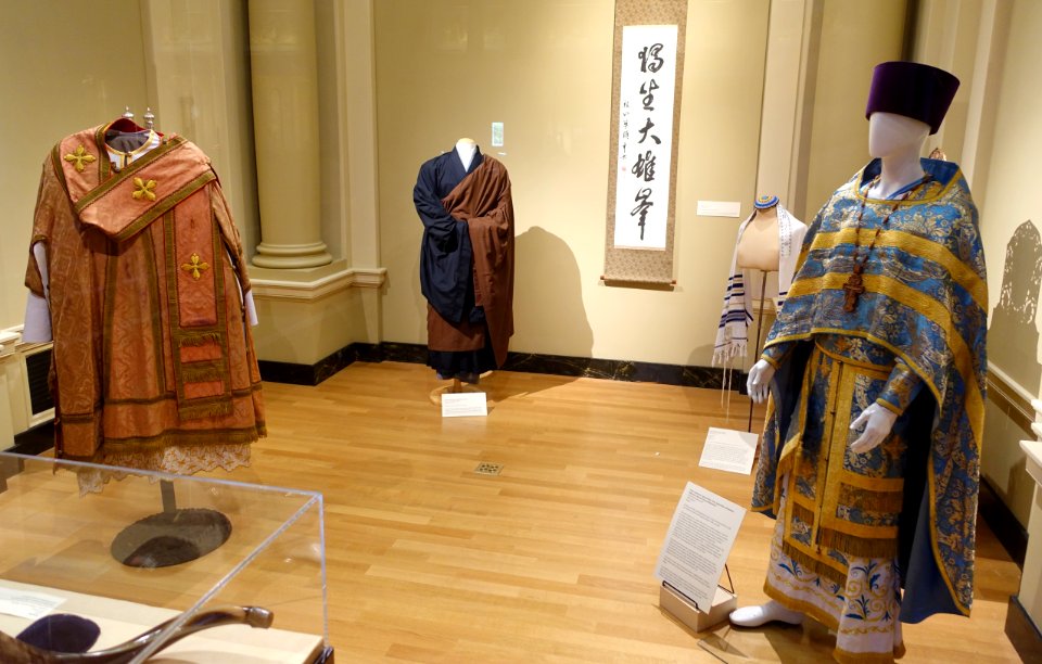 Exhibit of liturgical garb - Saint Ignatius Church, San Francisco, CA - DSC02555