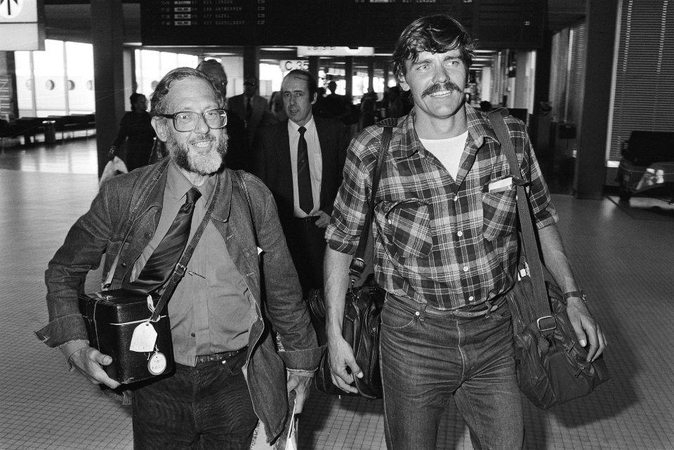Expeditieleider Verrijn Stuart (l) en Willem ten Barge, Bestanddeelnr 932-3792