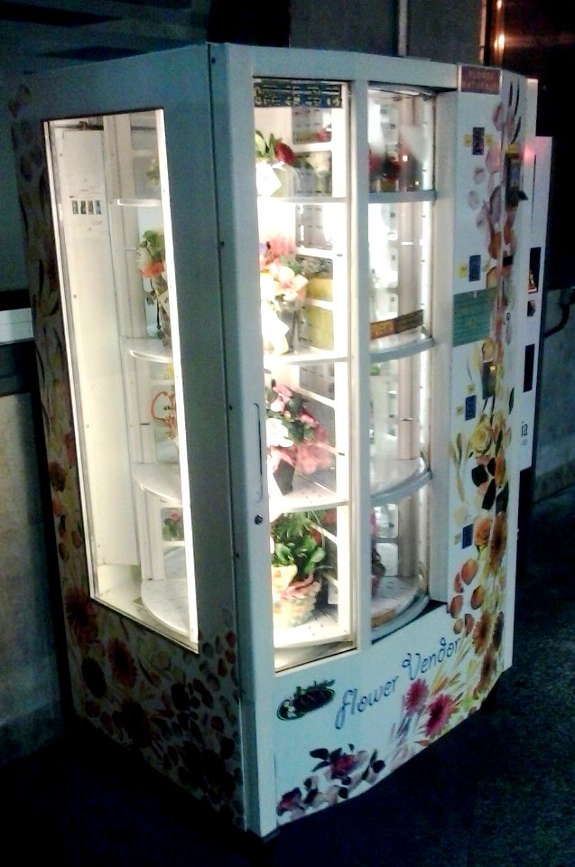 Expendedora de flores vending