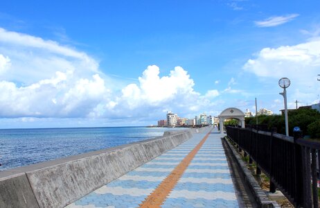 Promenade miyagi coast beachside photo
