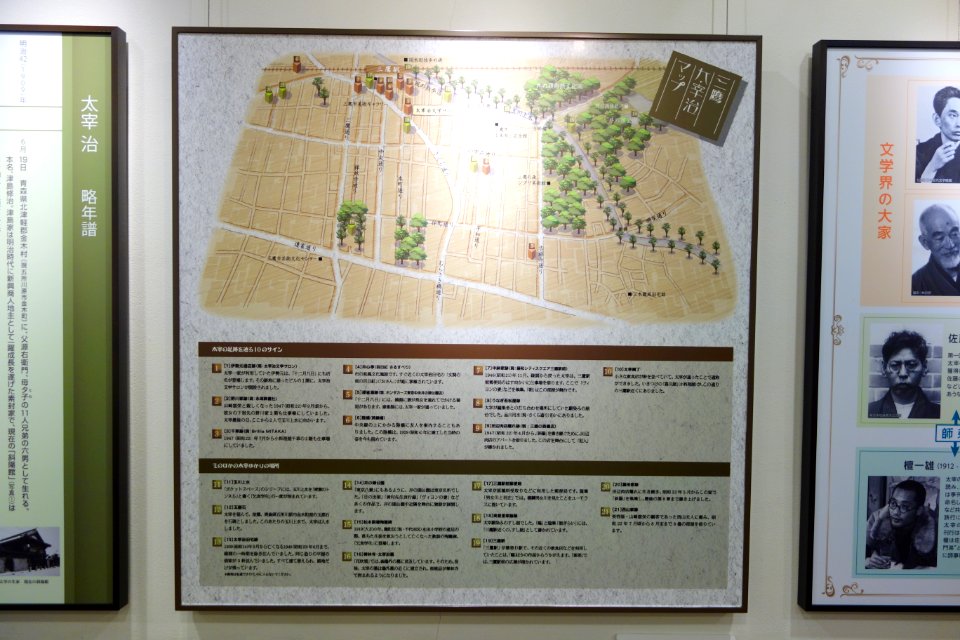 Exhibit in Dazai Osamu Literary Salon - Mitaka, Tokyo - DSC09489